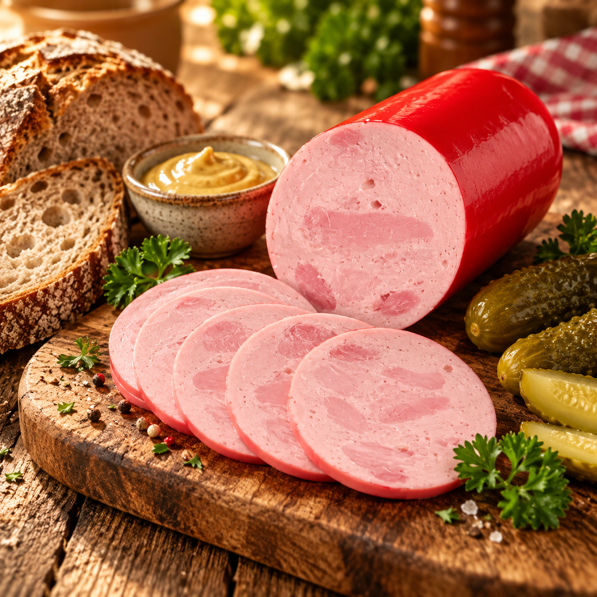 Schinkenwurst am Stück 400g