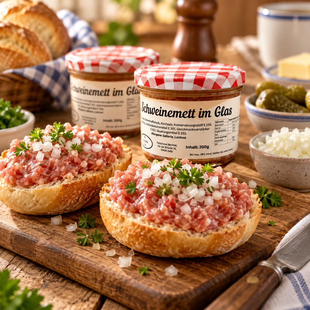 Schweinemett im Glas