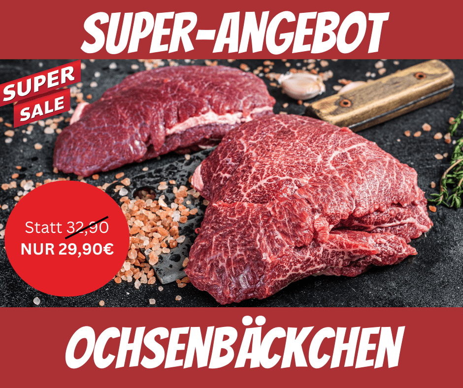 Ochsenbäckchen 2er Pack | 900g - Fleischerei Bechtel im Wurstversand aus Nordhessen