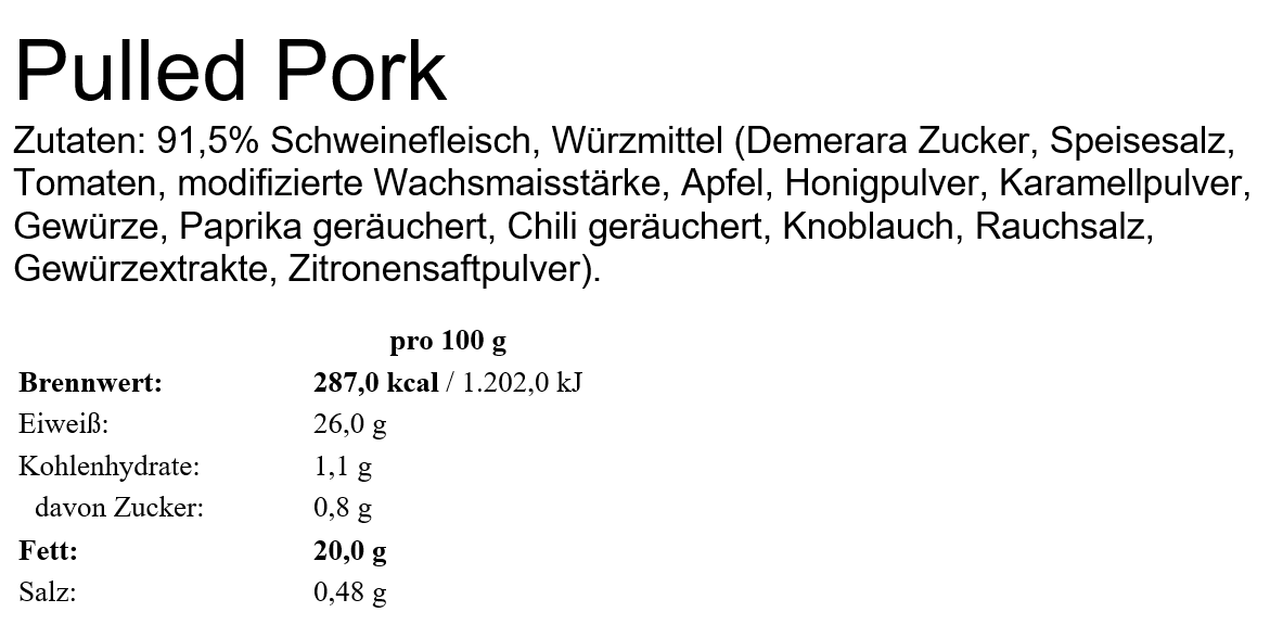 Pulled Pork im Glas - Fleischerei Bechtel im Wurstversand aus Nordhessen