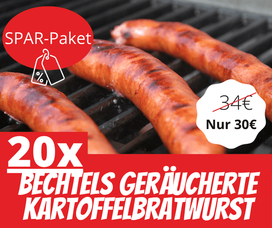 20er Bechtels Kartoffelbratwürstchen - Fleischerei Bechtel im Wurstversand aus Nordhessen
