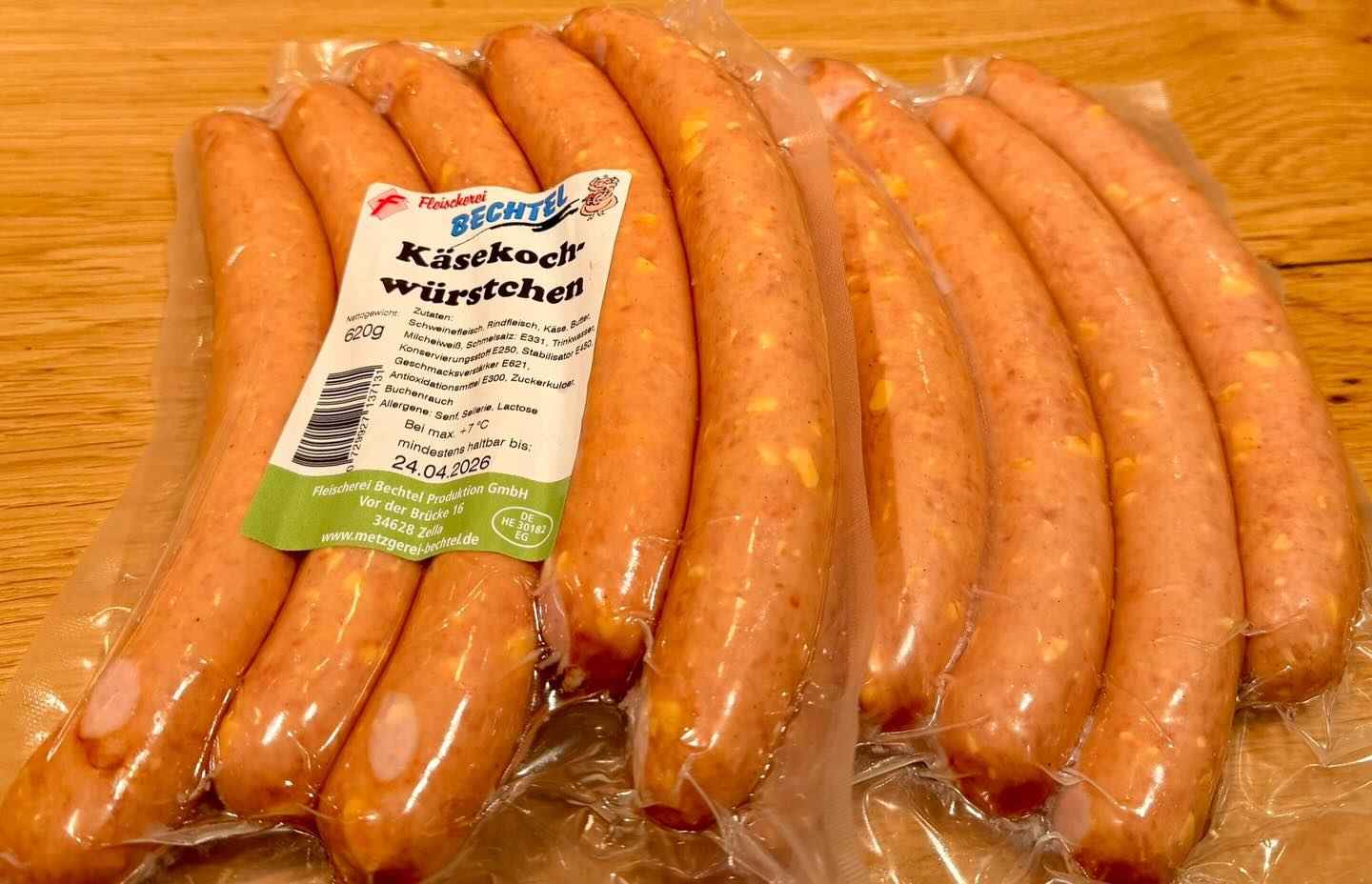 Käse Kochwürstchen 2x5er Pack