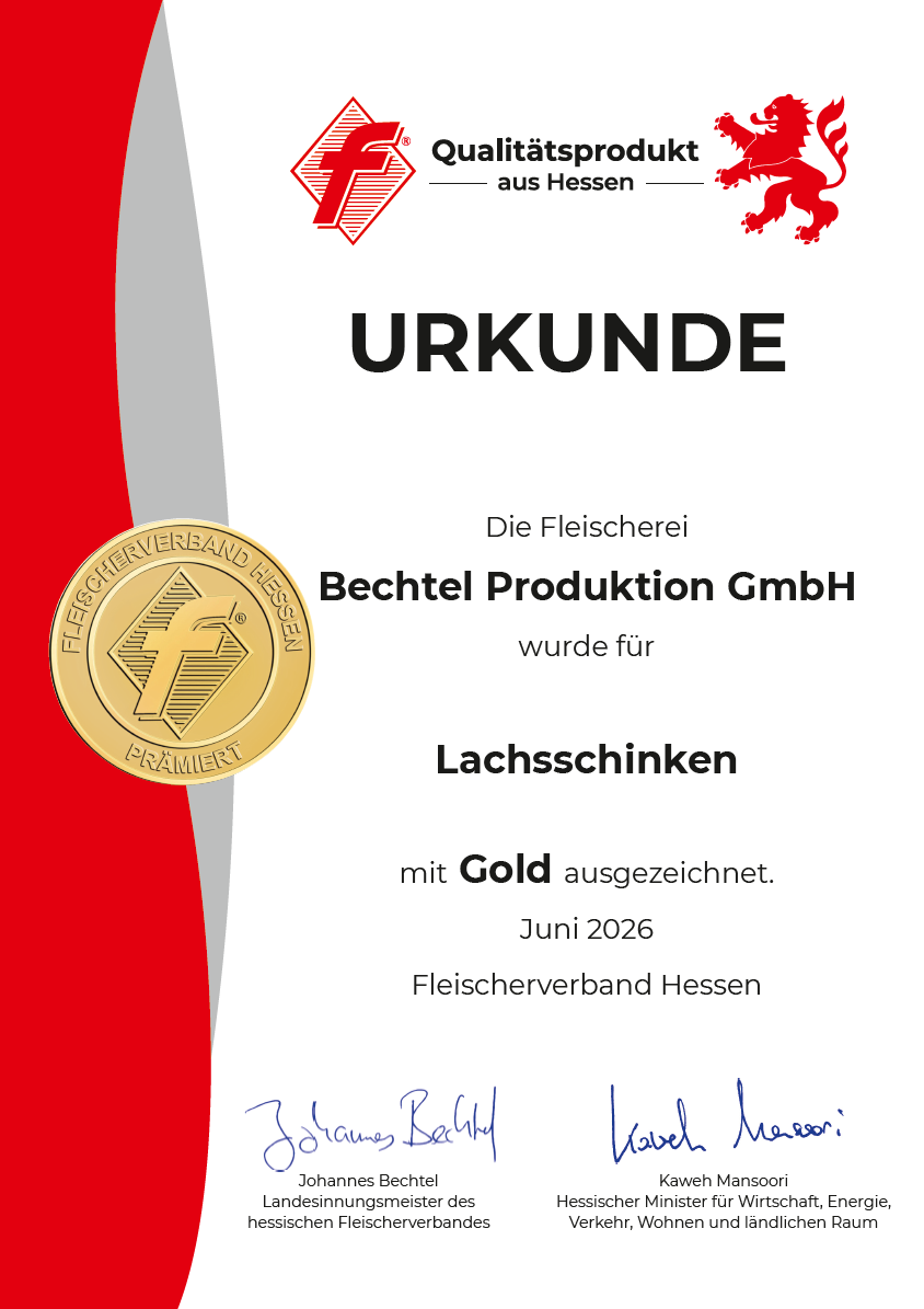 Lachsschinken am Stück