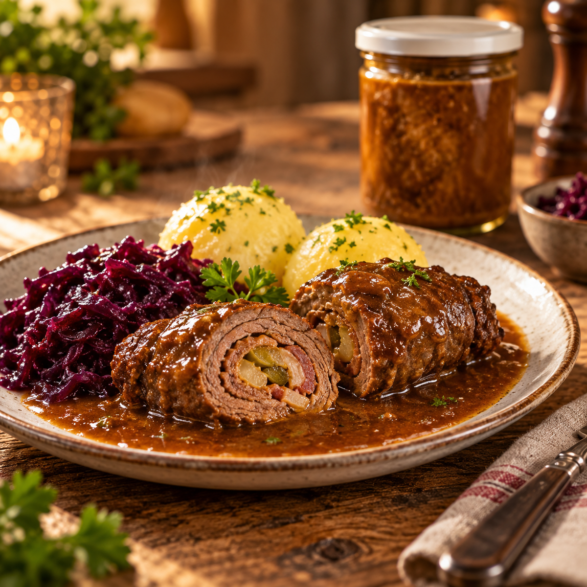 Rinderrouladen im Glas (2Stück)