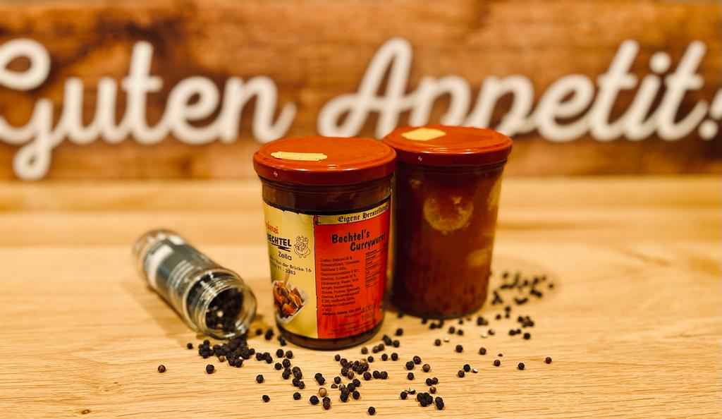 Currywurst im Glas