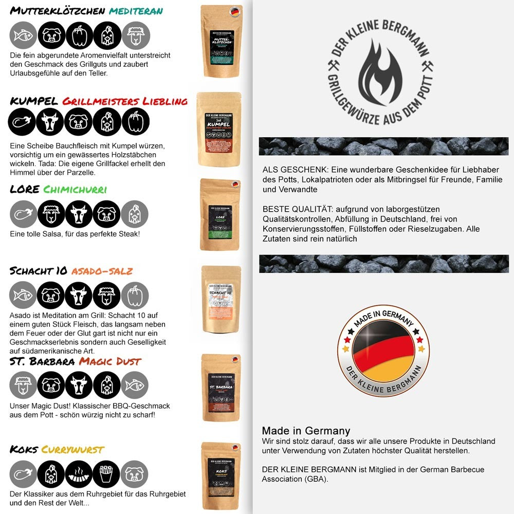 Gewürze Geschenk Set Probierset 6x30g "Mottek" Grillgewürze